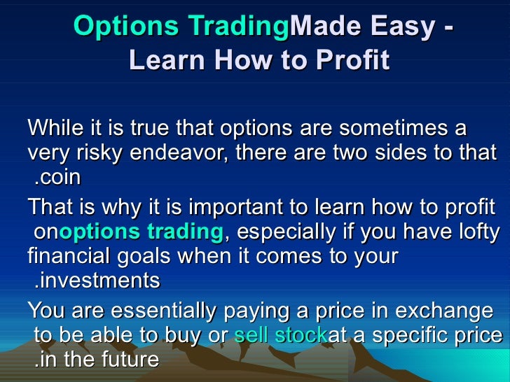 how to make money in futures and options